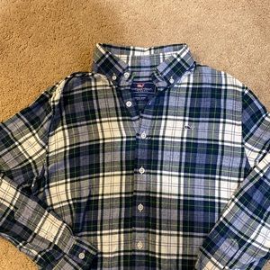 Vineyard Vine boys plaid shirt